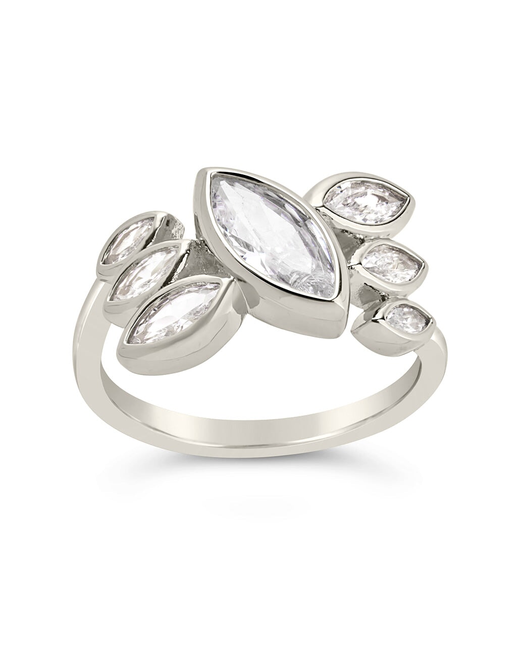 Anatasia Elongated CZ Ring by Sterling Forever