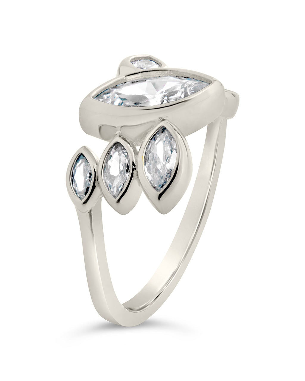 Anatasia Elongated CZ Ring by Sterling Forever