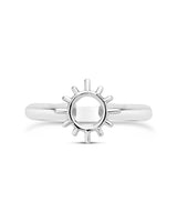 Open Sun Ring by Sterling Forever