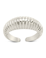 Ribbed Open Bombe Ring by Sterling Forever