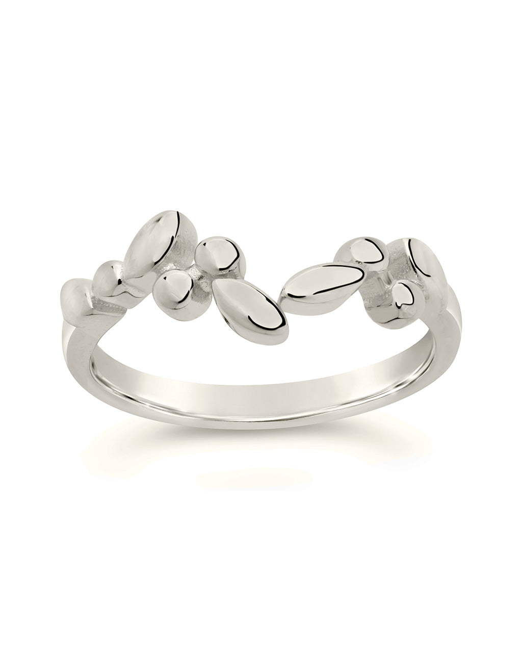 Sterling Silver Ivy Band Ring by Sterling Forever