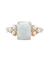 Lana Pearl & Opal Ring by Sterling Forever