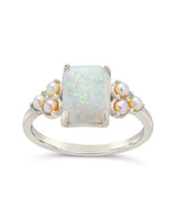 Lana Pearl & Opal Ring by Sterling Forever