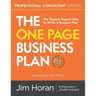 The One Page Business Plan Professional Consultant Edition
