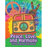 Peace, Love, and Harmony: The Sixties Hippy Coloring Book