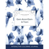 Adult Coloring Journal: Gam-Anon/Gam-A-Teen (Butterfly Illustrations, Blue Orchid)