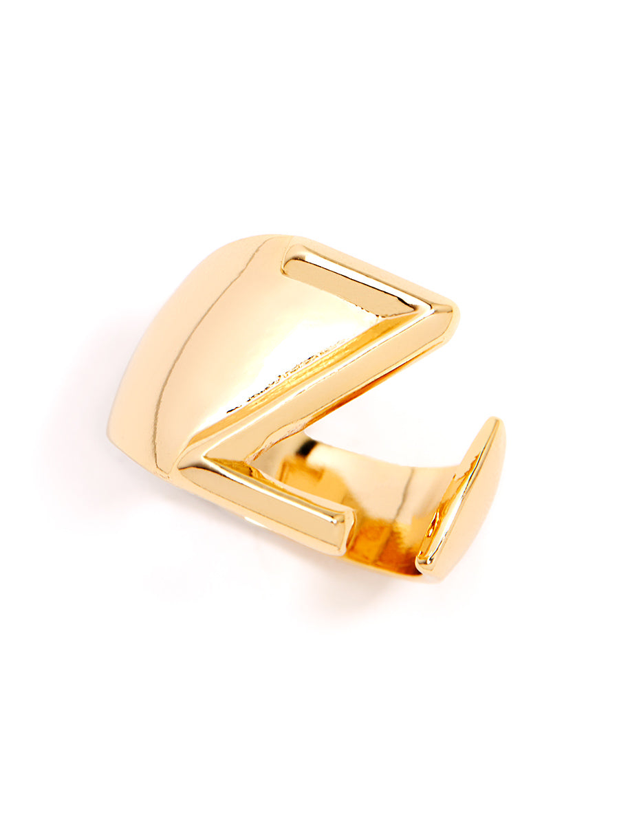 Emma Initial Ring by ZENZII