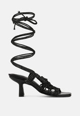 beroe braided handcrafted lace up sandal by London Rag