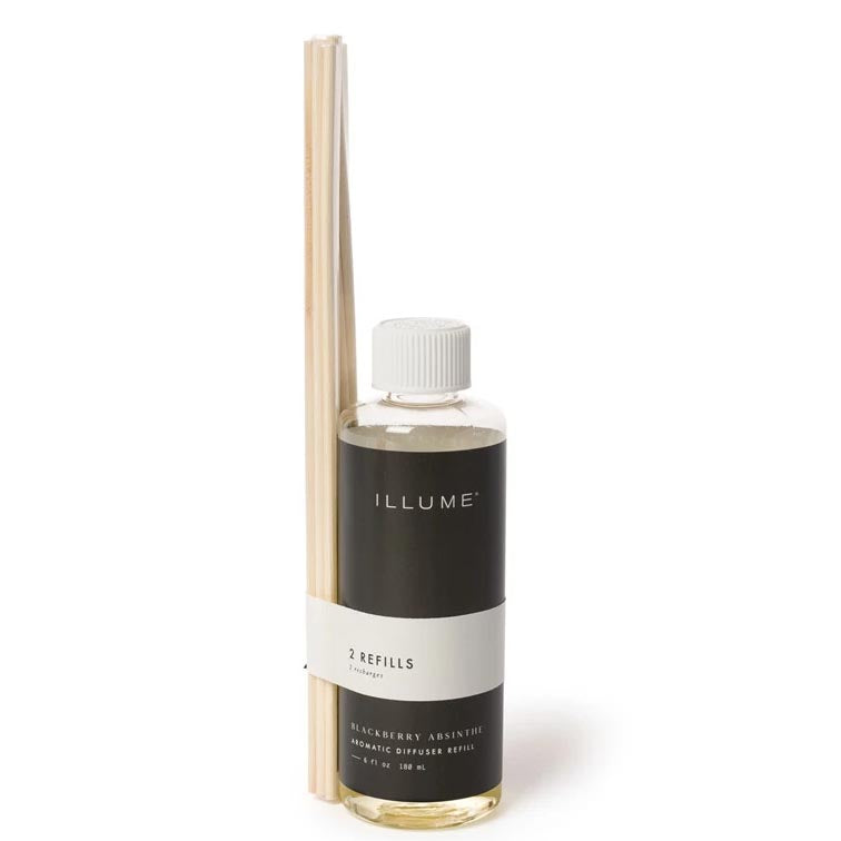 Illume Reed Diffuser Refill 6 Oz. (1 bottle) - Blackberry Absinthe by FreeShippingAllOrders.com