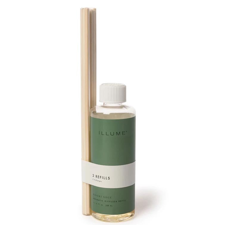 Illume Reed Diffuser Refill 6 Oz. (1 bottle) - Hinoki Sage by FreeShippingAllOrders.com