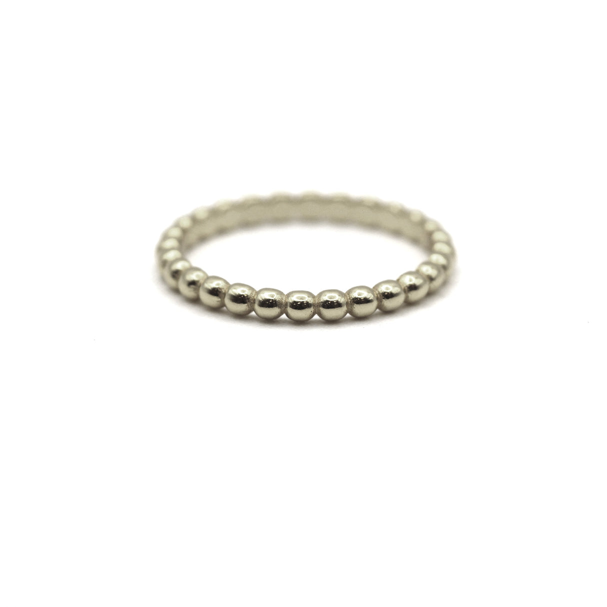 Handmade Eternity Beads Gold Ring by VicStoneNYC Fine Jewelry