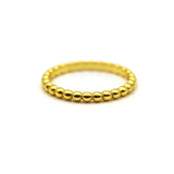 Handmade Eternity Beads Gold Ring by VicStoneNYC Fine Jewelry