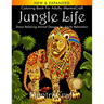 Coloring Book for Adults: MantraCraft Jungle Life: Stress Relieving Animal Designs for Adults Relaxation
