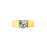 RG093G B.Tiff Gold 2 ct Round Solitaire Engagement Ring by B.Tiff New York