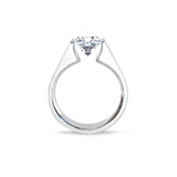 RG093MW B.Tiff 2 ct Moissanite Round Solitaire Engagement Ring by B.Tiff New York