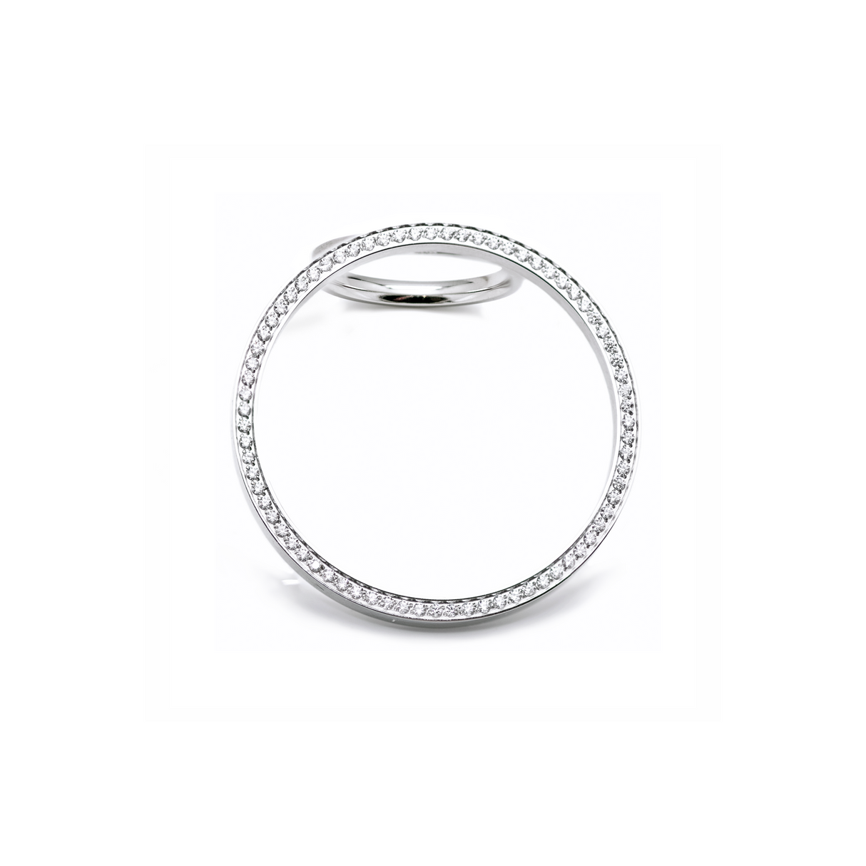 RG099W B.Tiff Pavé Hoop Ring  [Thin Band] by B.Tiff New York