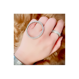 RG099W B.Tiff Pavé Hoop Ring  [Thin Band] by B.Tiff New York