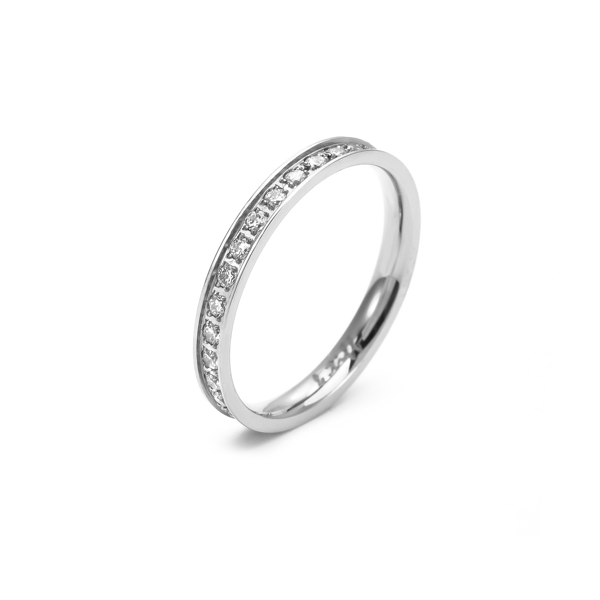 RG111W B.Tiff Stacking .01 ct Eternity Ring [Thin Band] by B.Tiff New York