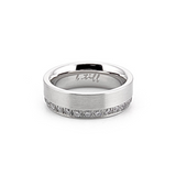 RG118W B.Tiff Offset Row Wide Eternity Ring by B.Tiff New York