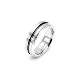 RG303B B.Tiff Black Enamel Bearing Ring by B.Tiff New York