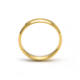 RG401G B.Tiff Gold Plated High Polish Beveled Edge Ring by B.Tiff New York