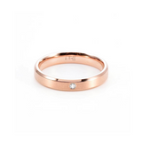 RG403RG B.Tiff Rose Gold Pavé Beveled Edge Ring by B.Tiff New York