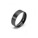 RG600B B.Tiff Black Simplicity 6 Stacking Ring [Wide Band] by B.Tiff New York