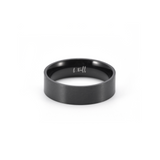 RG600B B.Tiff Black Simplicity 6 Stacking Ring [Wide Band] by B.Tiff New York