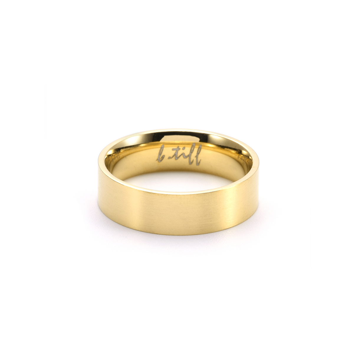 RG600G B.Tiff Gold Simplicity 6 Stacking Ring [Wide Band] by B.Tiff New York