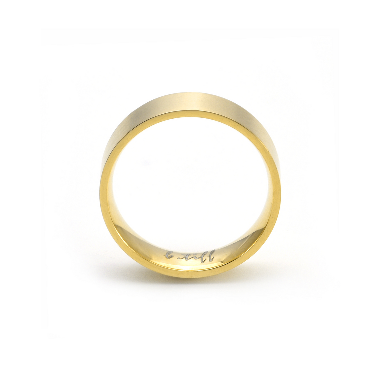 RG600G B.Tiff Gold Simplicity 6 Stacking Ring [Wide Band] by B.Tiff New York