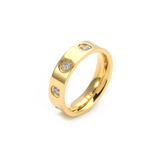 RG808G B.Tiff Gold 8-Stone Pave Ring by B.Tiff New York