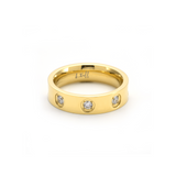 RG808G B.Tiff Gold 8-Stone Pave Ring by B.Tiff New York