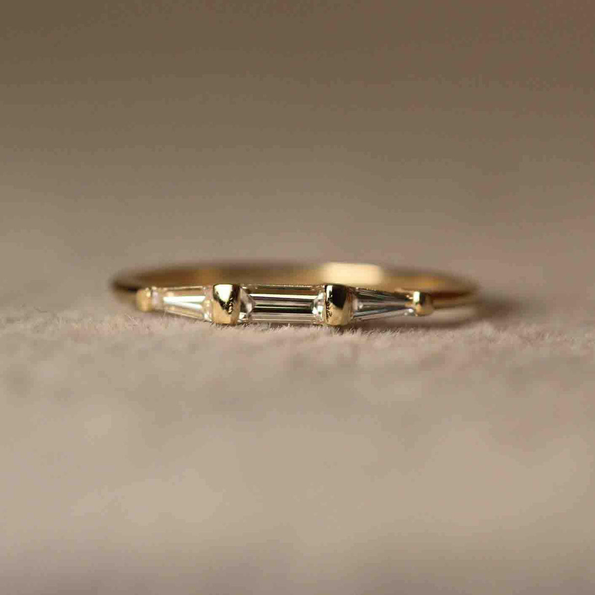 14K Baguette Cutting Diamond Wedding Band by VicStoneNYC Fine Jewelry