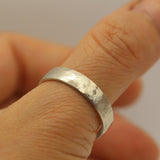 Handmade Hammered Texture Yellow Gold Ring by VicStoneNYC Fine Jewelry