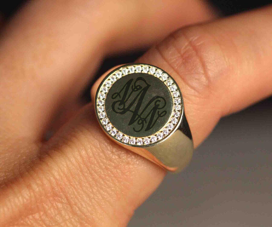 Diamond Signet Ring by VicStoneNYC Fine Jewelry