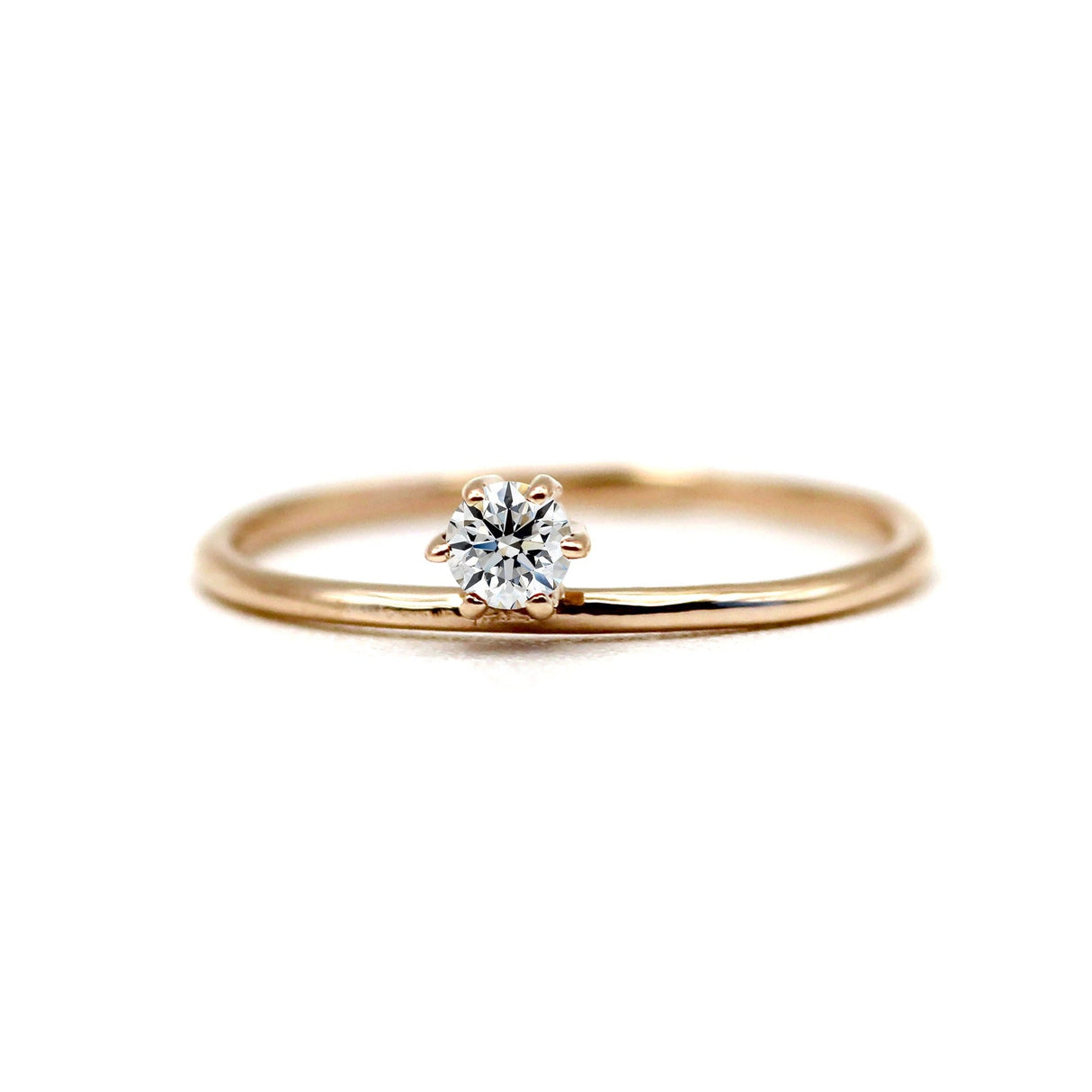 14k Natural Diamond Unique Settling Ring by VicStoneNYC Fine Jewelry