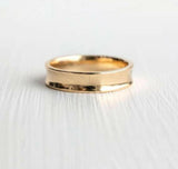 14k Solid Gold 5mm Concave Wedding Band by VicStoneNYC Fine Jewelry