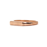 14k Rose Gold Bar Signet Ring by VicStoneNYC Fine Jewelry