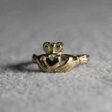 14k Solid Gold Claddagh Ring by VicStoneNYC Fine Jewelry