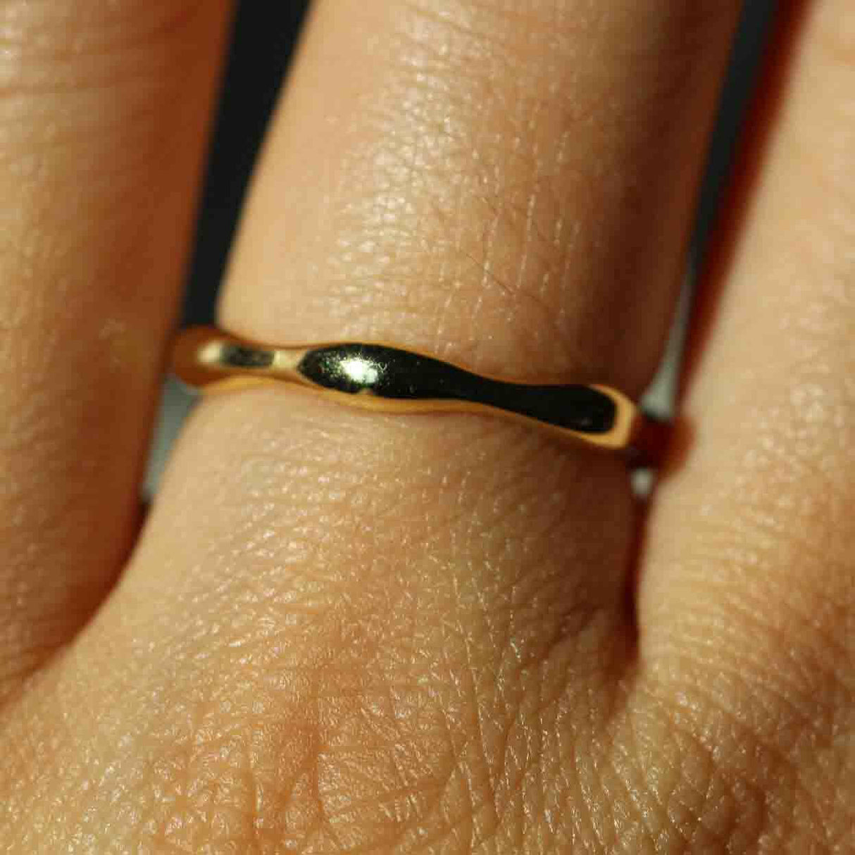 14k Gold Wave Ring by VicStoneNYC Fine Jewelry