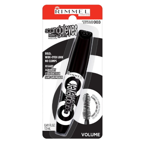 RIMMEL LONDON Scandaleyes Retro Glam Mascara - Extreme Black