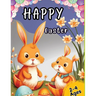Happy Easter: Coloring Book for Toddlers and Kids Ages 2-4 with Cute Bunny, Eggs, Spring Designs, and More. Basket Stuffer for Preschool and Kindergar