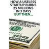 How a useless startup burns 25 millions in 3 days: but then...