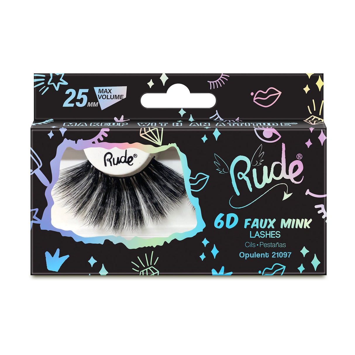 RUDE Faux Mink 6D Lashes - Opulent