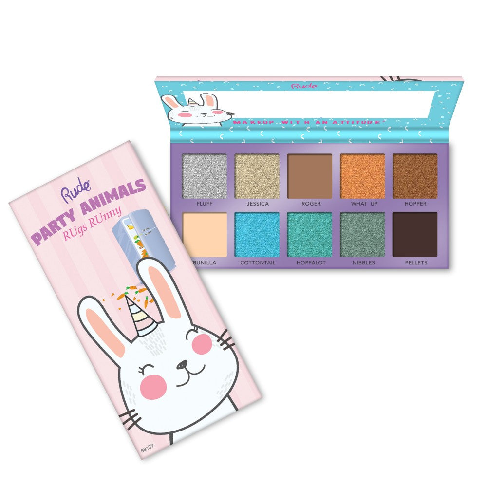 RUDE Party Animals 10 Eyeshadow Palette - RUgs RUnny