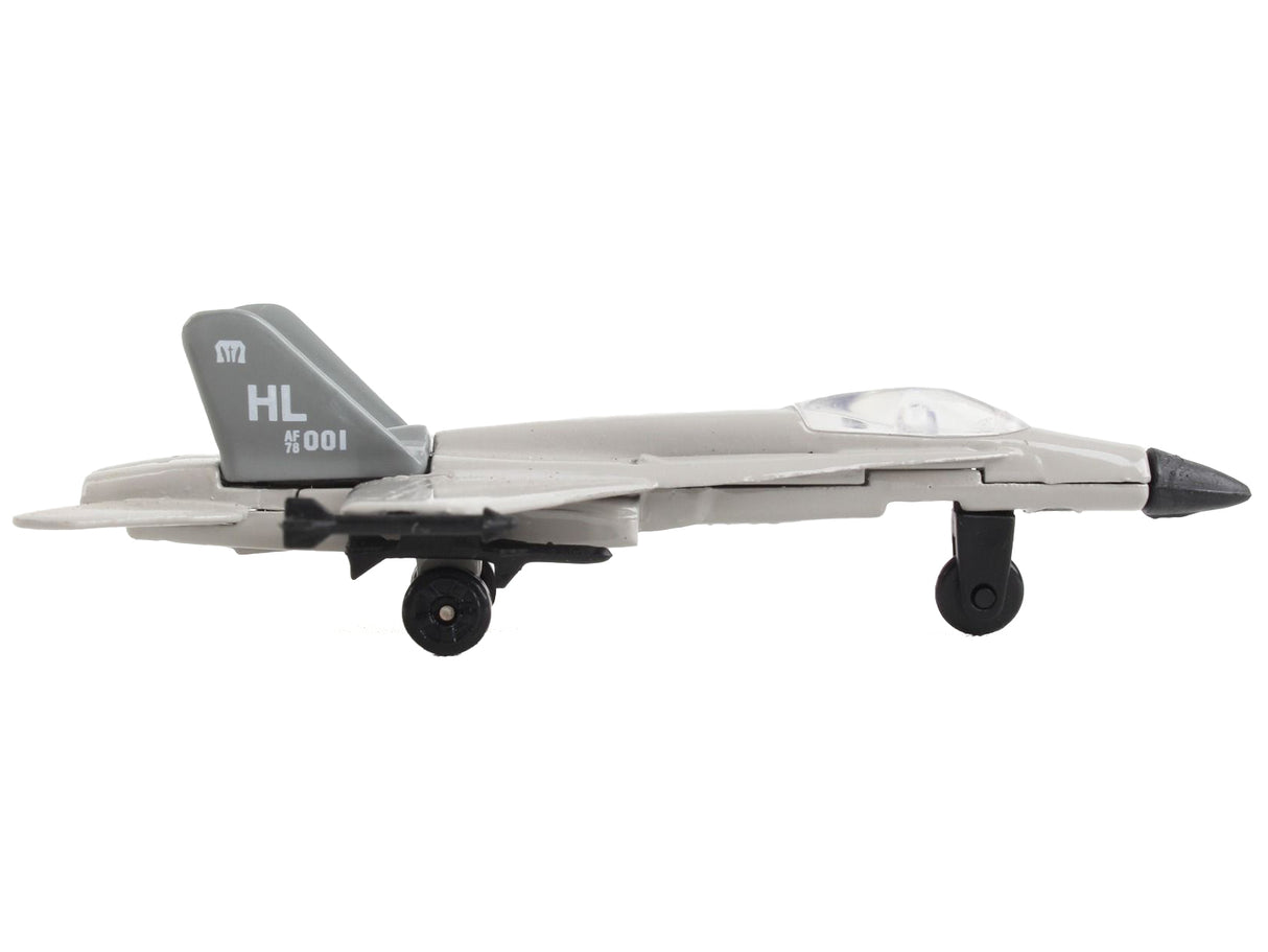 McDonnell Douglas F/A-18C Hornet Fighter Aircraft Gray "United States Navy" with Runway Section Diecast Model Airplane by Runway24