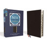 NIV Study Bible, Fully Revised Edition, Large Print, Bonded Leather, Black, Red Letter, Thumb Indexed, Comfort Print