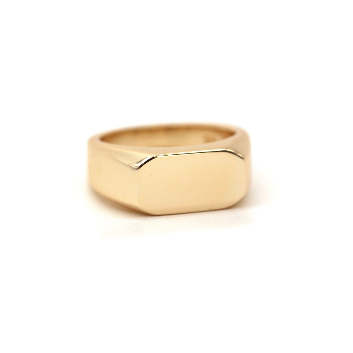 14k Rose Gold Bold Signet Ring by VicStoneNYC Fine Jewelry