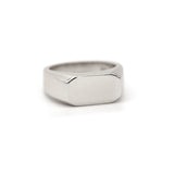 Platinum Bold Signet Ring by VicStoneNYC Fine Jewelry