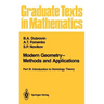Modern Geometry--Methods and Applications: Part III: Introduction to Homology Theory